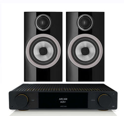 Arcam A25+ + B&W 707 S3 inc Cable-front-black