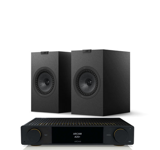 Arcam A25+ + KEF Q3 Meta inc Cable-front-lack