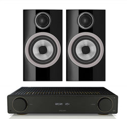 Arcam A5+ + B&W 707 S3 inc Cable-front-black