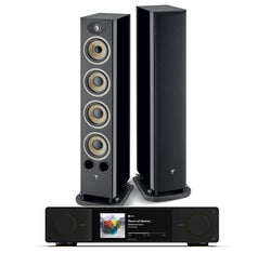 Arcam SA35 + Focal Aria Evo X N3 inc Cable-front-black