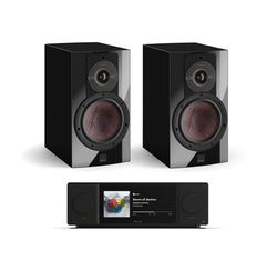 Arcam SA45 + DALI Rubikore 2 inc Cable-front-black