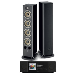 Arcam SA45 + Focal Aria Evo X N3 inc Cable-front-black