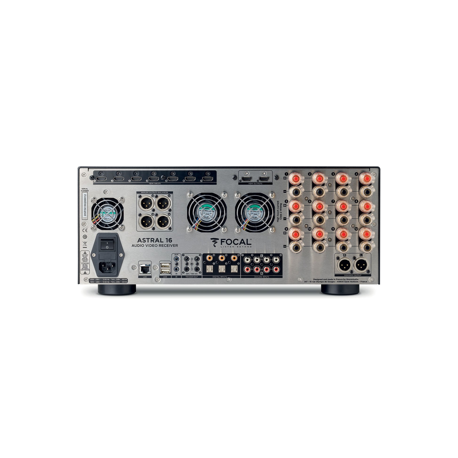 Focal ASTRAL 16 AV Amplifier-back