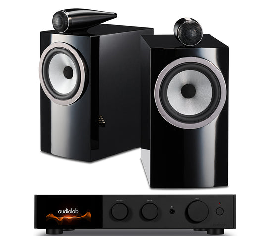 AudioLab 9000A + Bowers and Wilkins 705 S3 inc Cable-black