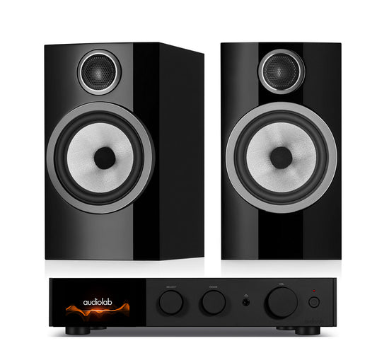 AudioLab 9000A + Bowers and Wilkins 706 S3 inc Cable-black