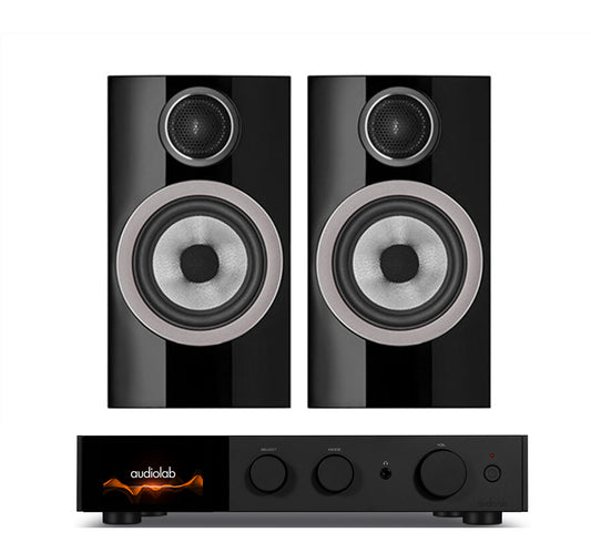 AudioLab 9000A + Bowers and Wilkins 707 S3 inc Cable-black