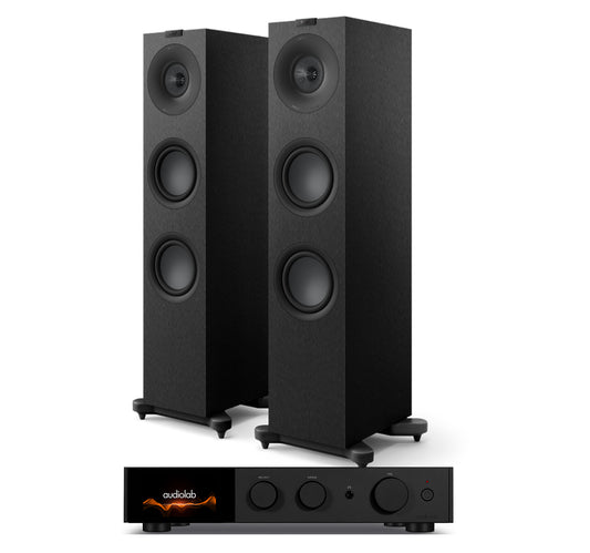 AudioLab 9000A + KEF Q7 Meta inc Cable-black