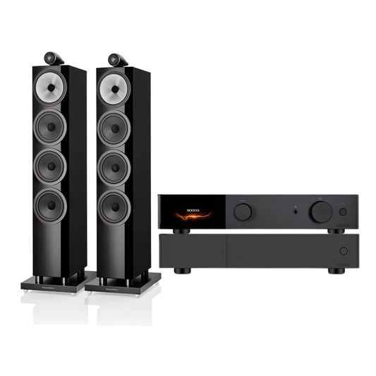 Audiolab 9000Q + 9000P + Bowers and Wilkins 702 S3 inc cable