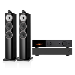 Audiolab 9000Q + 9000P + Bowers and Wilkins 703 S3 inc cable