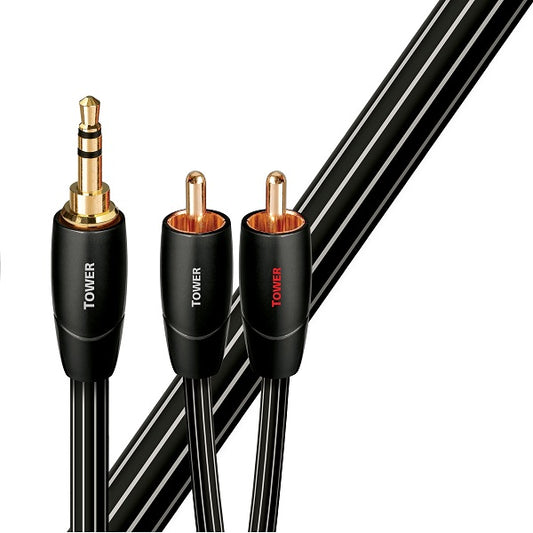 Audioquest Tower 3.5mm to RCA Analog Interconnect iPack (Pack of 5)
