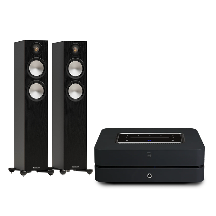 BlueSound PowerNode (2025) + Monitor Audio Bronze 300 7G inc cable