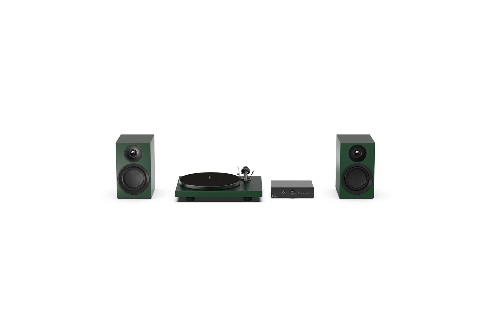 Pro-Ject Colourful Audio System E-satin green