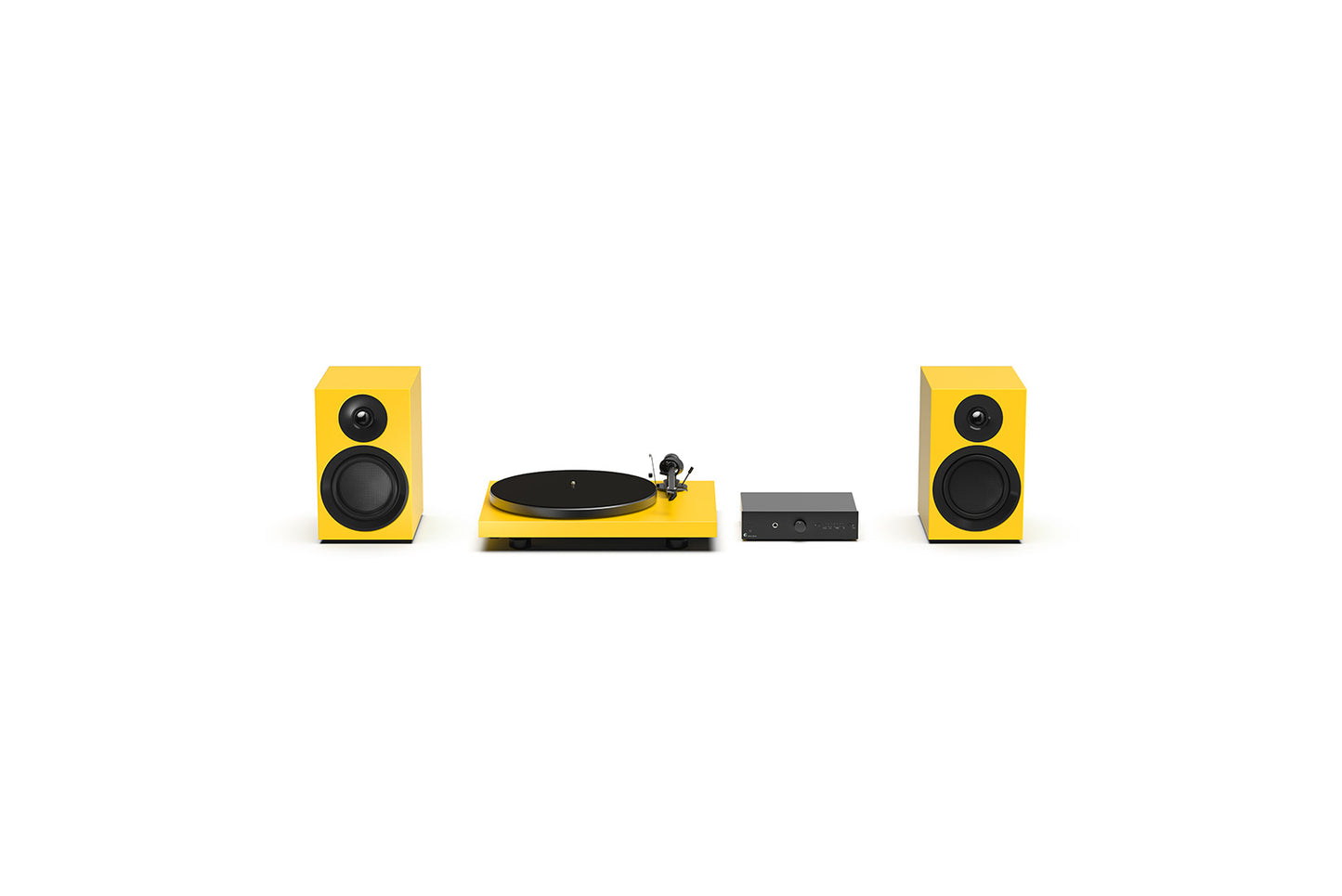 Pro-Ject Colourful Audio System E-satin-yellow