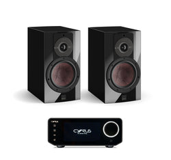 Cyrus Amp 40 + DALI Rubikore 2 inc Cable-front-black