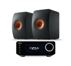 Cyrus Amp 40 + KEF LS50 Meta inc Cable-front-back