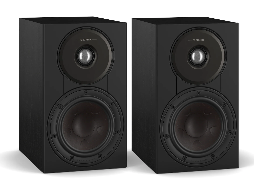 DALI SONIK 1 Bookshelf Speakers - Black Ash