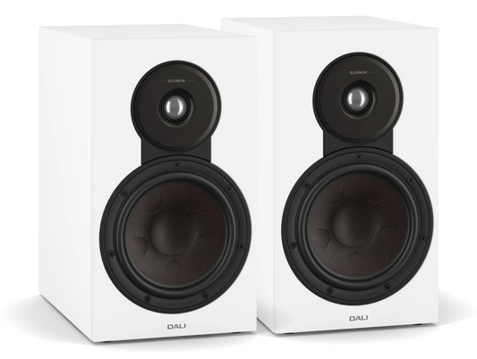 DALI SONIK 3 Bookshelf Speakers-white-front