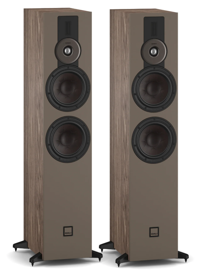 Dali Sonik 7 Floorstanding Speakers-walnut-front