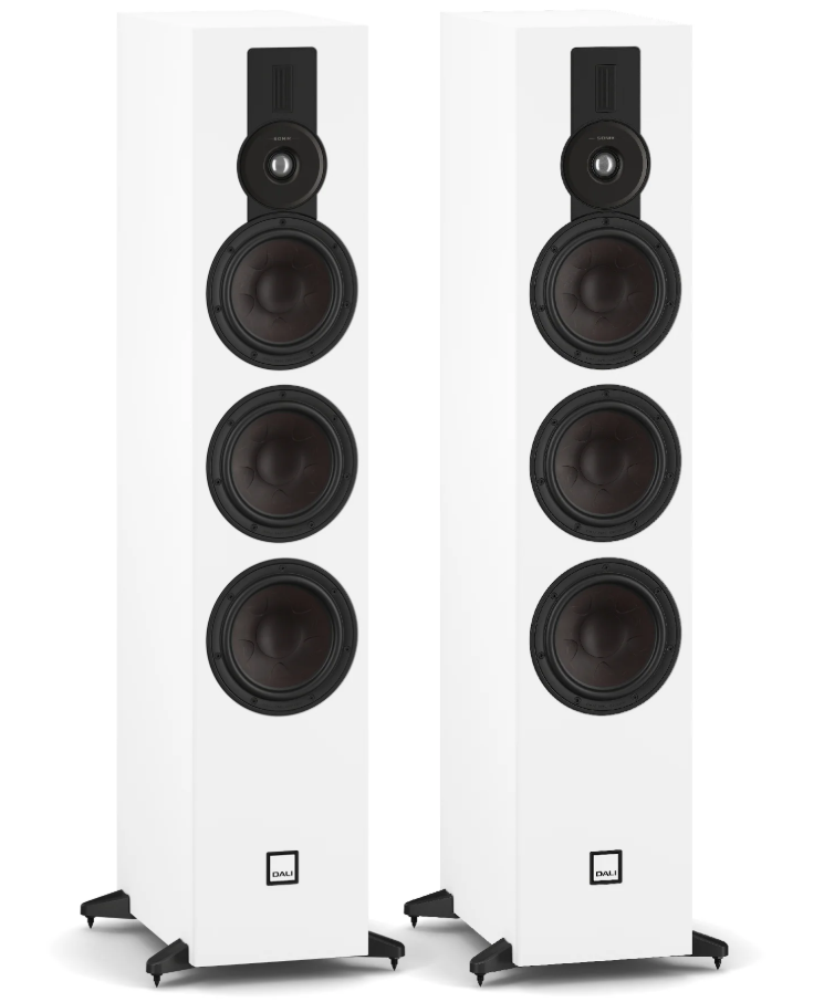 Dali Sonik 9 Floorstanding Speakers-white-front
