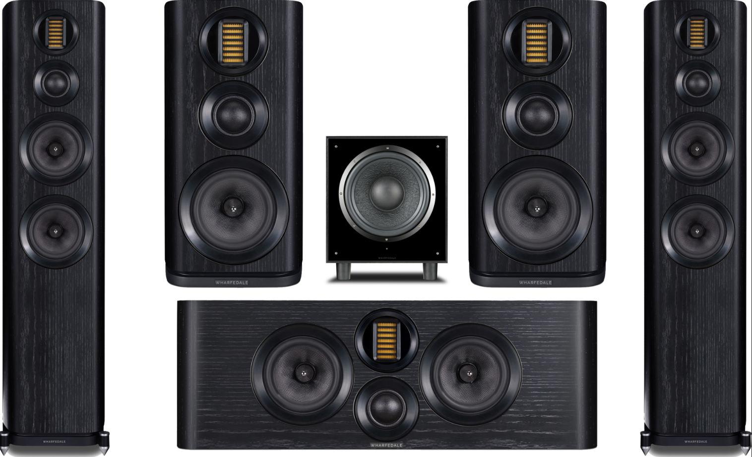 Wharfedale Evo4.4 HCP 5.1 Speaker Package black