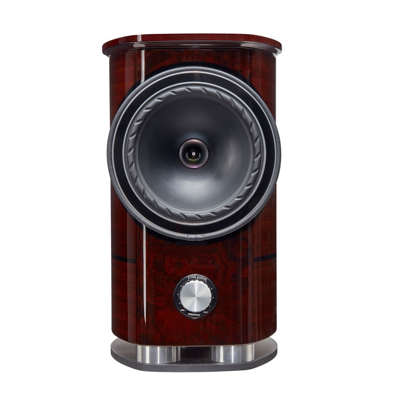 Fyne Audio F1-8 Bookshelf Speaker-front-walnut
