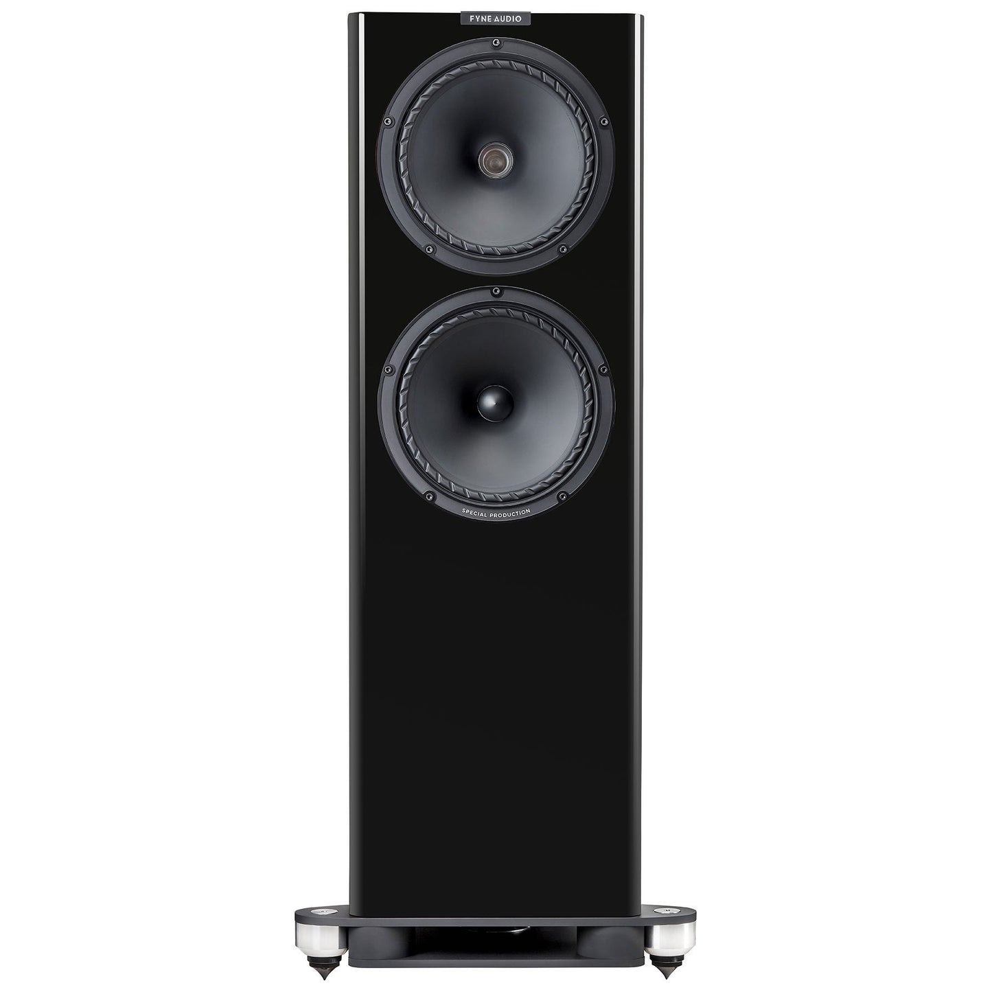 Fyne Audio F704SP Floorstanding Speaker-front-black