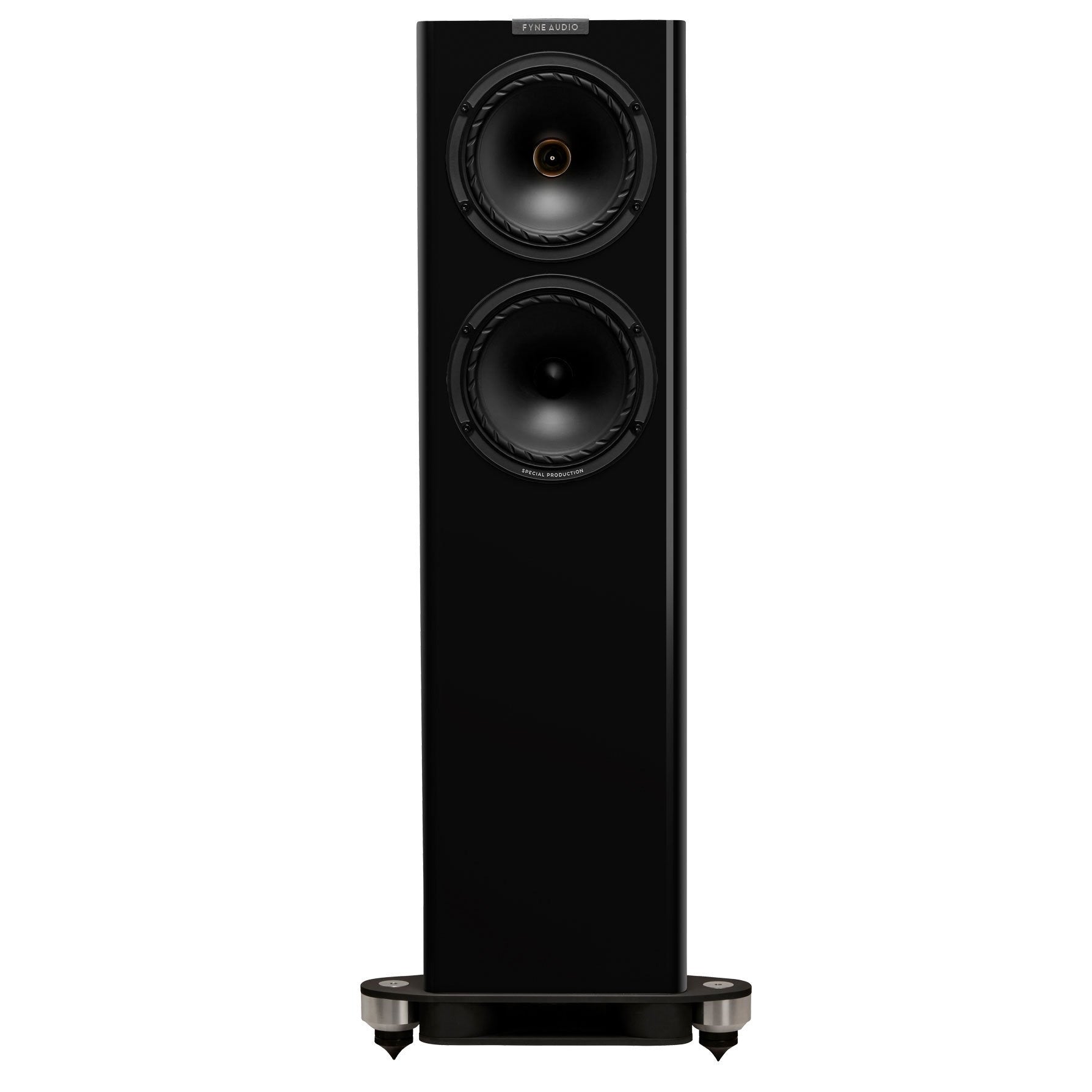 Fyne Audio F702SP Floorstanding Speaker-black-front