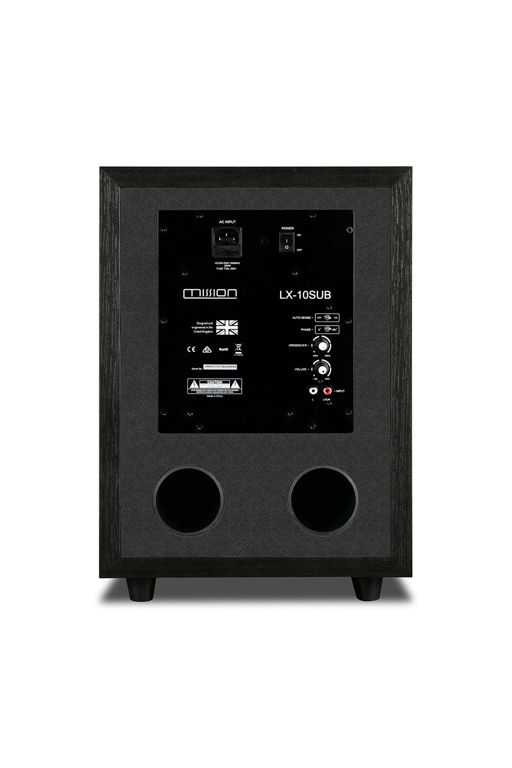 Mission LX-10 Sub Subwoofer rear