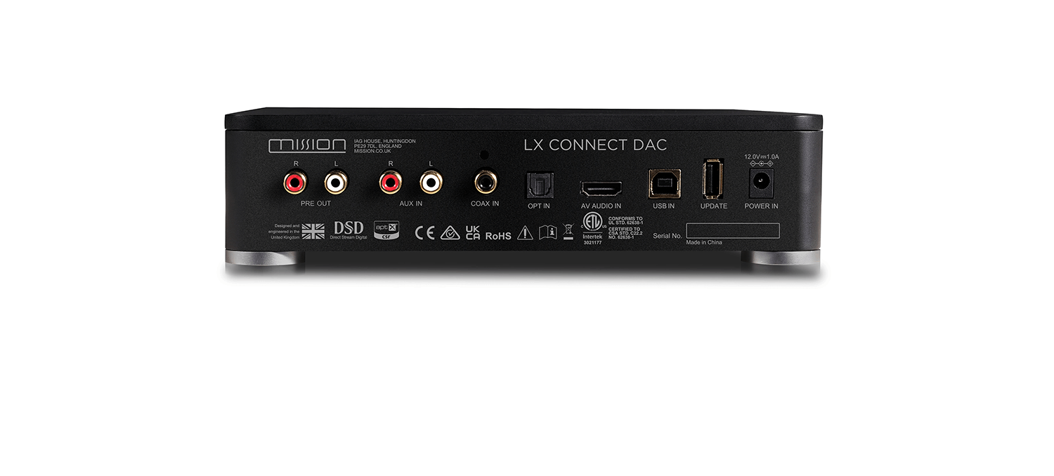 Mission LX Connect DAC rear