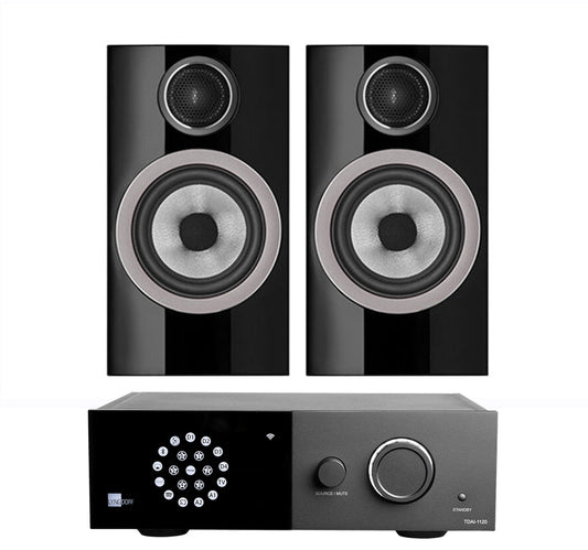 Lyngdorf 1120 + Bowers and Wilkins 707 S3 inc Cable-black