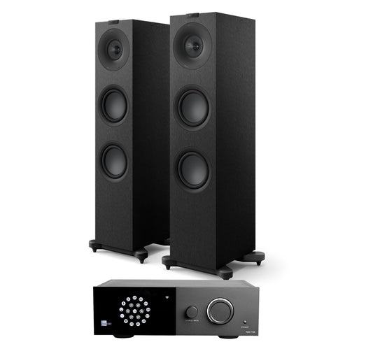 Lyngdorf 1120 + KEF Q7 Meta inc Cable
-black