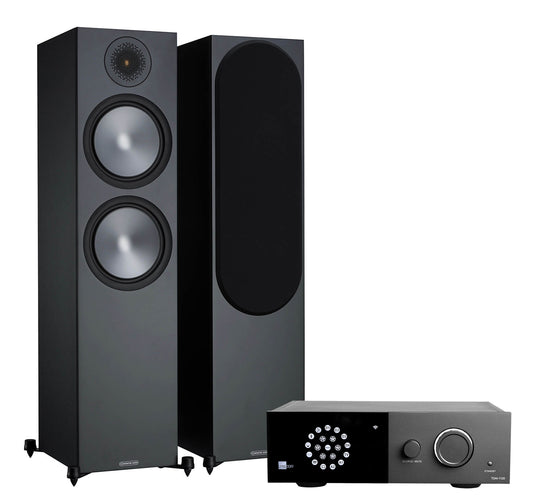 Lyngdorf 1120 + Monitor Audio Bronze 500 6G inc Cable-black