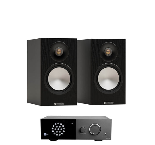 Lyngdorf 1120 + Monitor Audio Bronze 50 7G inc Cable-front-black