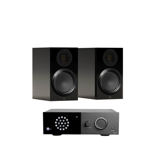 Lyngdorf 1120 + Monitor Audio Gold 50 6G inc Cable-front-black