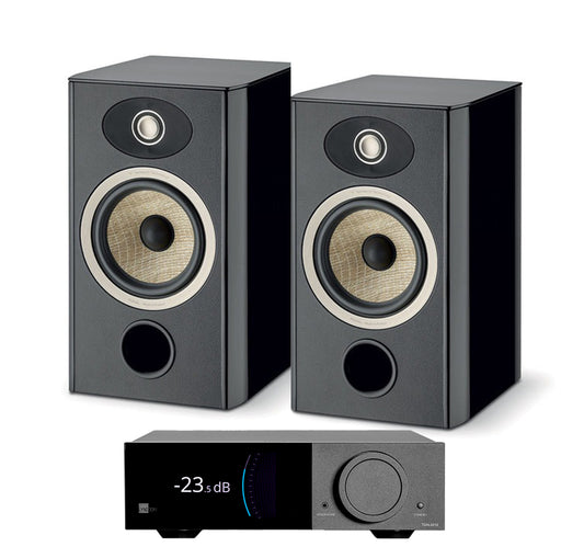 Lyngdorf 2210 + Focal Aria Evo X N1 inc Cable-front-black
