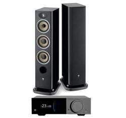 Lyngdorf 2210 + Focal Aria Evo X N2 inc Cable-black-front