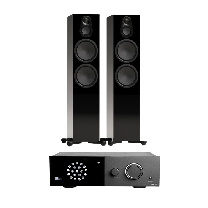 Lyngdorf TDAI-1120 + Monitor Audio Silver 500 8G inc cable