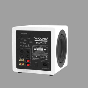Velodyne Acoustics MiniVee X Active Subwoofer-back-white