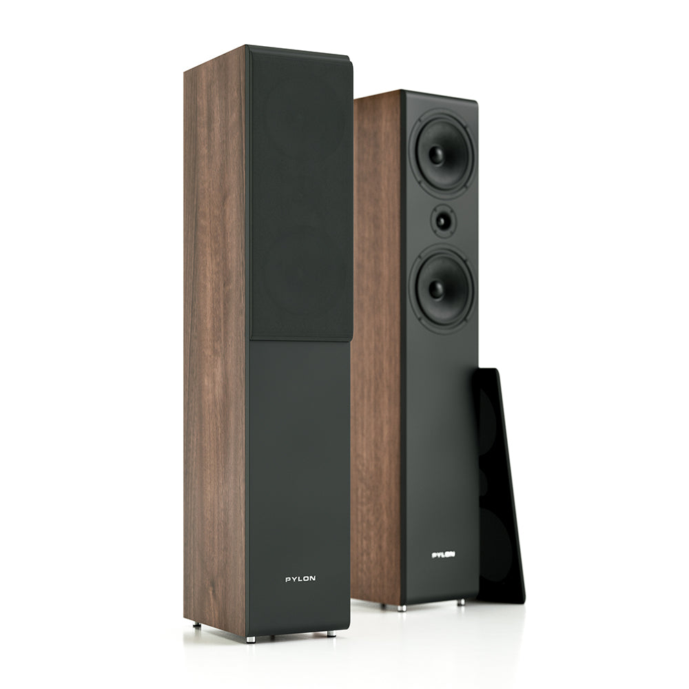 Pylon Audio Opal 23 Floorstanding Speakers-walnut