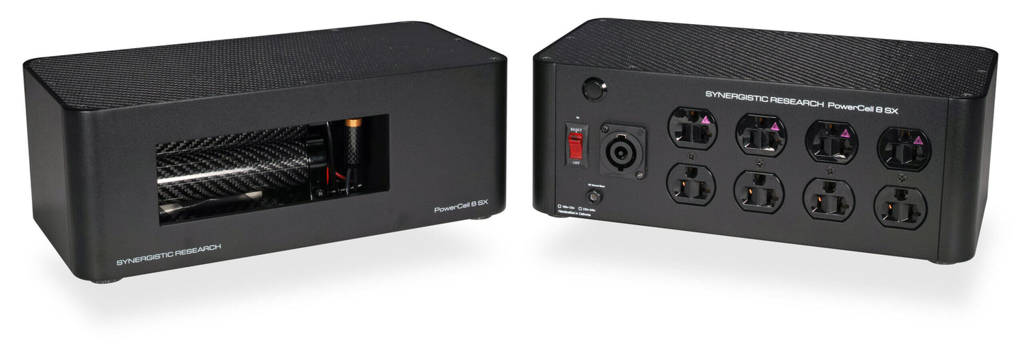 Synergistic Research PowerCell 8 SX Power Conditioner-back-front
