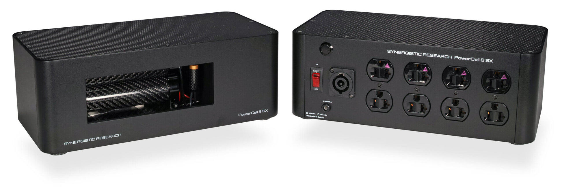 Synergistic Research PowerCell 8 SX Power Conditioner-back-front