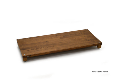 Atacama Apollo Podium 10 Dark Oak Modular HiFi & AV Rack