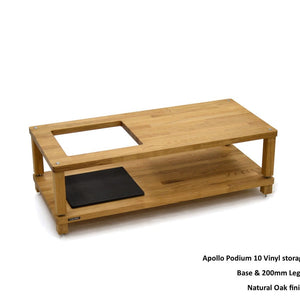 Atacama Apollo Podium 10 With Vinyl Storage Aperture Module (Natural Oak)-2 module