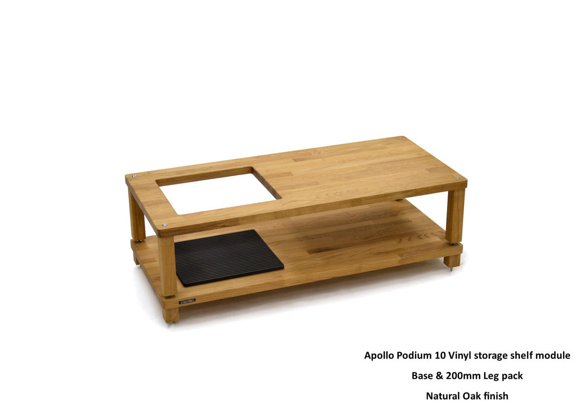 Atacama Apollo Podium 10 With Vinyl Storage Aperture Module (Natural Oak)-2 module