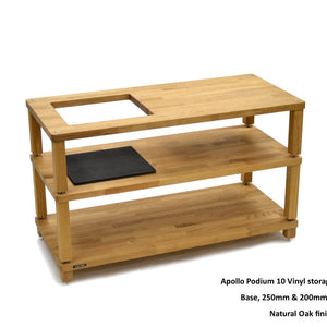 Atacama Apollo Podium 10 With Vinyl Storage Aperture Module (Natural Oak)-3 module