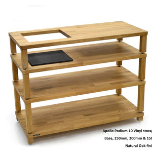 Atacama Apollo Podium 10 With Vinyl Storage Aperture Module (Natural Oak)-4 module