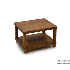 Atacama Apollo Podium 6 XL Dark Oak Modular HiFi Rack-2 layer