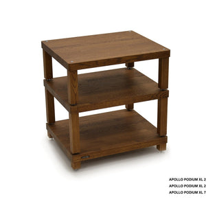 Atacama Apollo Podium 6 XL Dark Oak Modular HiFi Rack-3 layer