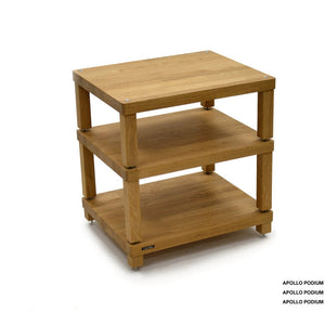 Atacama Apollo Podium 6 XL Natural Oak Modular HiFi Rack-3 layer