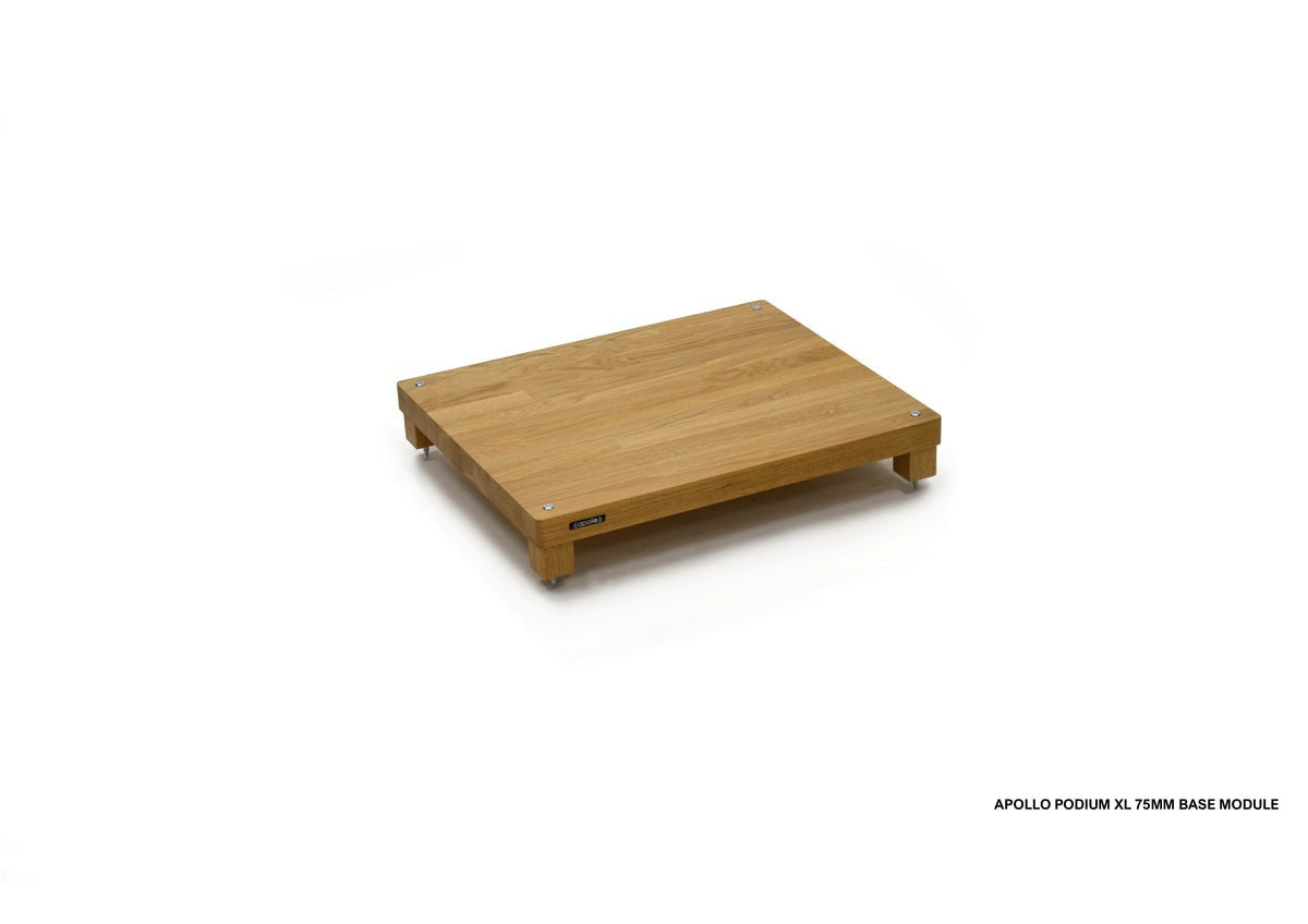 Atacama Apollo Podium 6 XL Natural Oak Modular HiFi Rack-base
